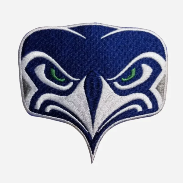 Seattle Seahawks Head Logo Navy/White Embroidery Patch