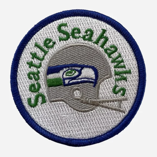 Seattle Seahawks New Team Logo Navy/Gray Embroidery Patch