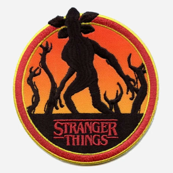 Stranger Things Demogorgon Round Logo Red/Black Embroidery Patch