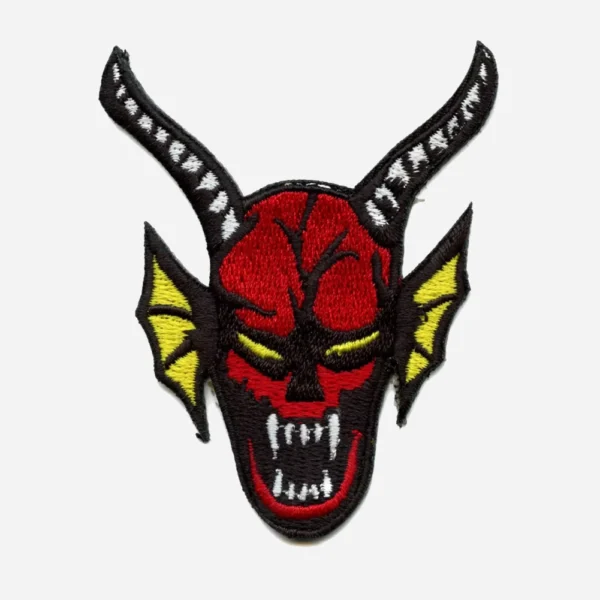 Stranger Things Demon Kopf Red Embroidery Patch