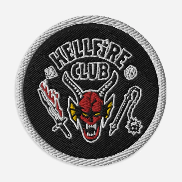 Stranger Things Game Club Black Embroidery Patch