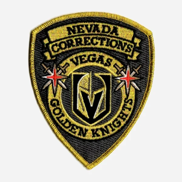 Vegas Golden Knights Team Logo Gold Embroidery Patch