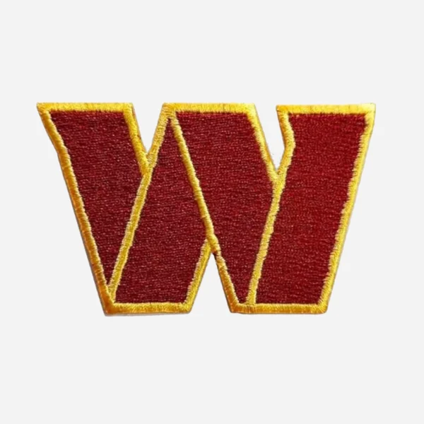 Washington Commanders W Letter Embroidery Patch