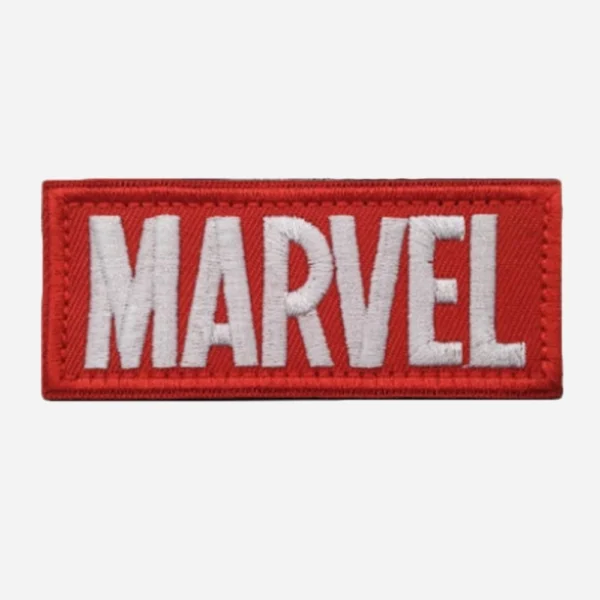 Avengers Captain Marvel White Logo Embroidery Patch