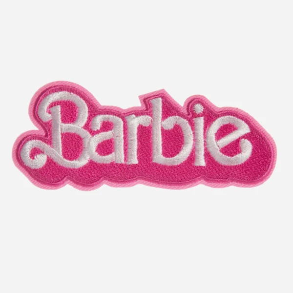 Barbie Letter Logo Pink Embroidery Patch