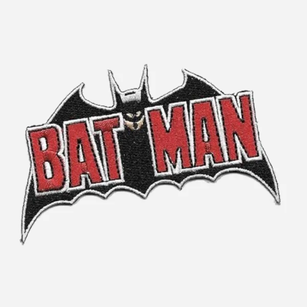 Batman Culture Superhero Head Logo Black Embroidery Patch