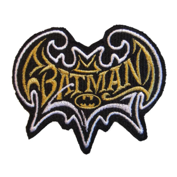 Batman Letter Black Embroidery Patch