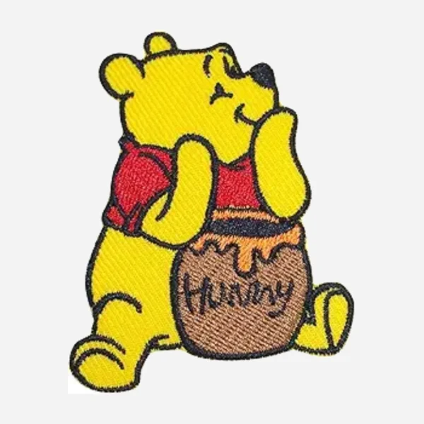 Cute bear yellow Logo Embroidery Patch