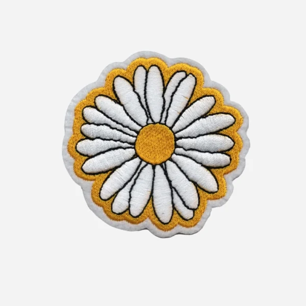 Daisies Margerite Flower Embroidery Patch