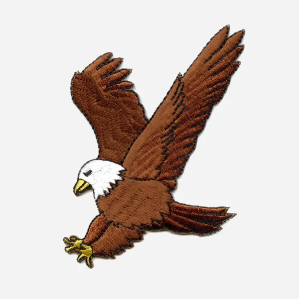 Eagle American Bald Borwn Logo Embroidery Patch