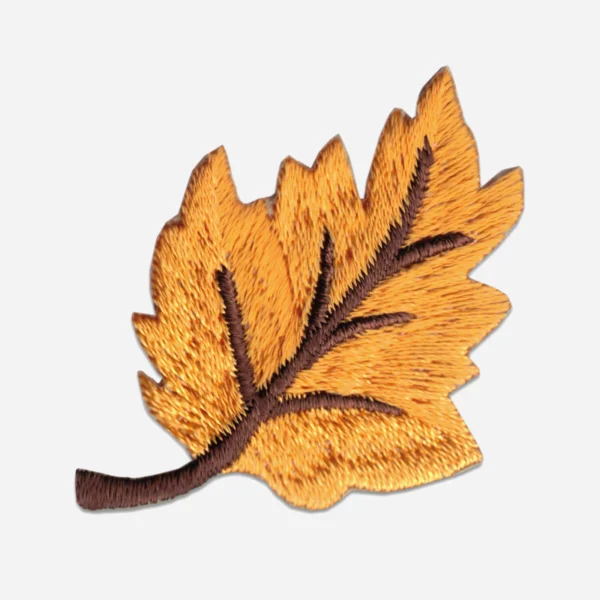 Fall Leaves Yellow Embroidery Patch