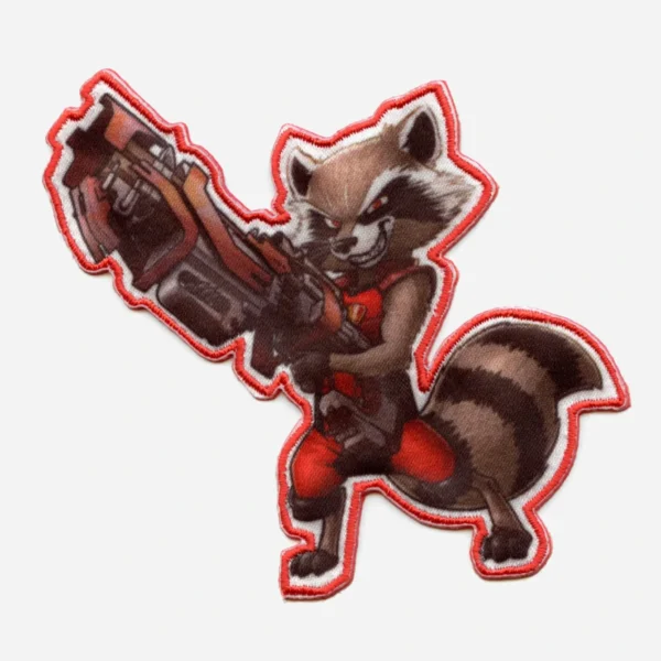 Guardians of the Galaxy Marvel Fighting Racoon Embroidery Patch