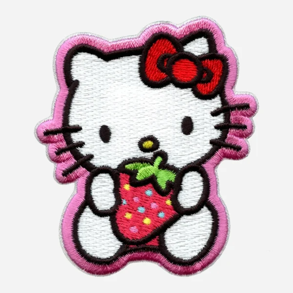 Hello kitty Hugging Strawberry Sweet Embroidery Patch