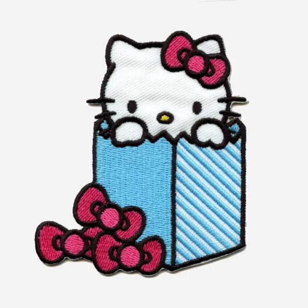 Hello kitty In Blue Bag Logo Embroidery Patch