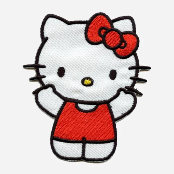 Hello kitty In Swimsuit Logo White Embroidery Patch