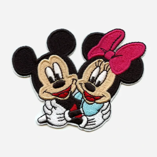 Mickey Mouse And Disney Minnie Hugging Logo Embroidery Patch