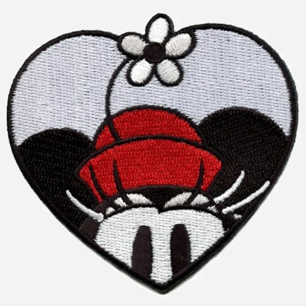 Mickey Mouse Disney Cartoon Heart Embroidery Patch