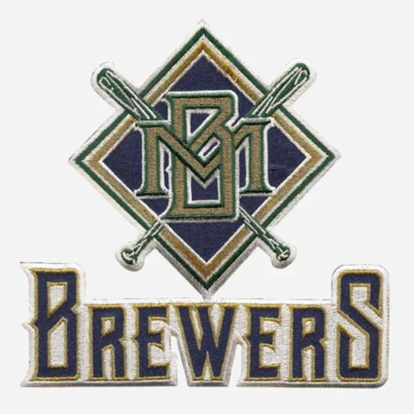 Milwaukee Brewers MB Letter Embroidery Patch