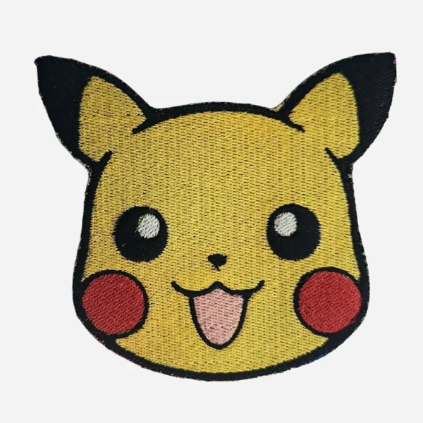 Pokemon Pikachu Head Logo Embroidery Patch