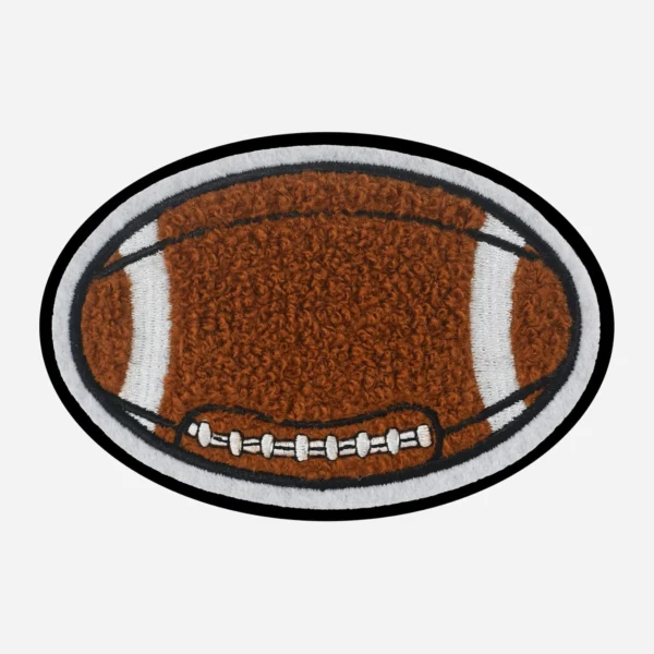 Random Football Soccer Brown Logo Embroidery Patch