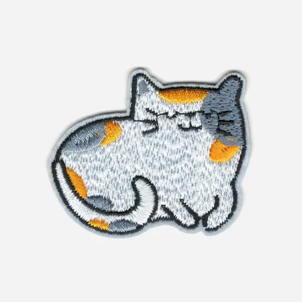 Small Chibi Cat Kitten Logo Embroidery Patch