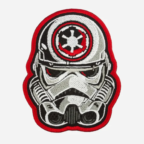 Star Wars Stormtrooper Helmet White Logo Embroidery Patch