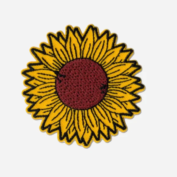 Sunflower Flower Yellow Embroidery Patch