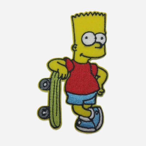 The Simpsons Bart Cartoon Yellow Logo Embroidery Patch