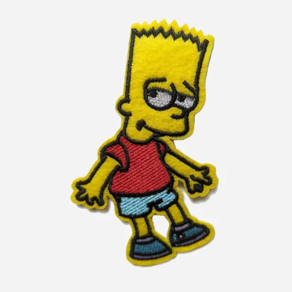 The Simpsons Bart Comics Cartoon Yellow Logo Embroidery Patch