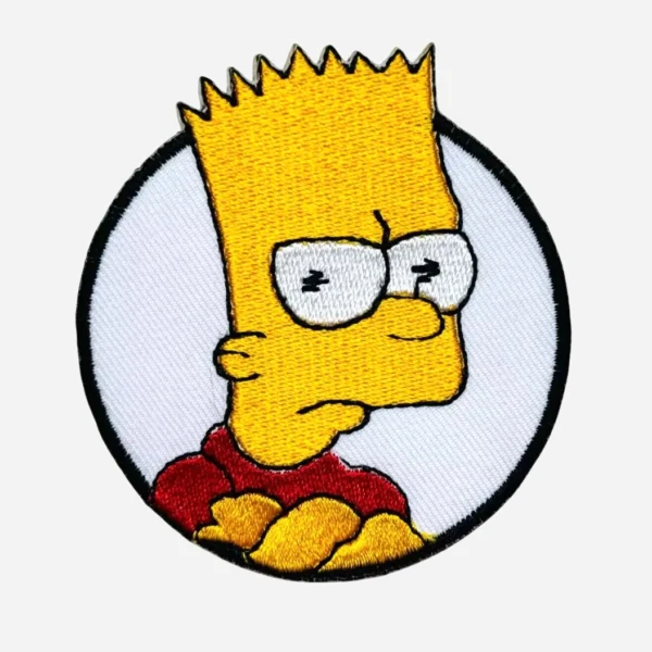 The Simpsons Bart Simpson Head Logo Embroidery Patch