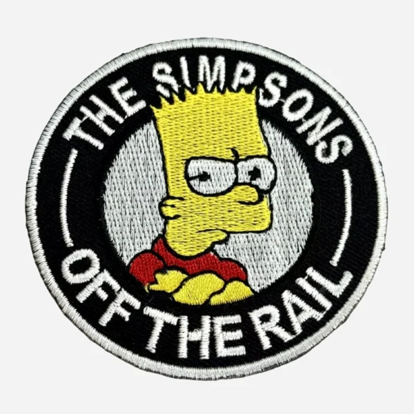 The Simpsons Bart Simpson Round Logo Embroidery Patch