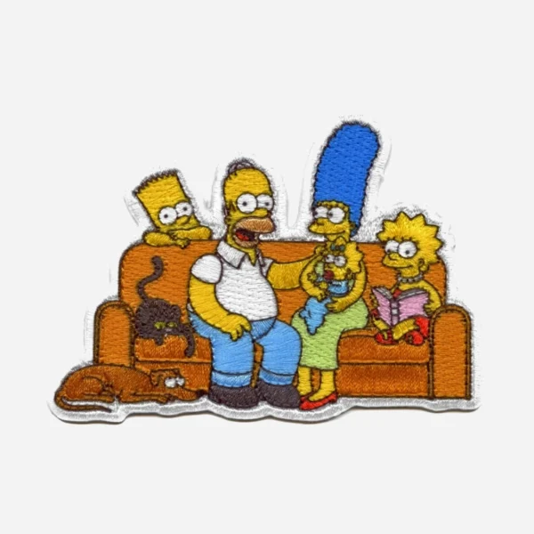 The Simpsons Family Portrait Yellow Logo Embroidery Patch