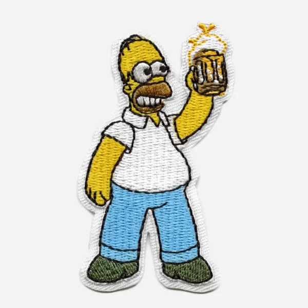 The Simpsons Homer Beer In Hand Embroidery Patch