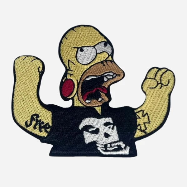 The Simpsons Homer Misfits Logo Embroidery Patch