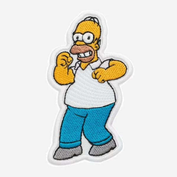 The Simpsons Homer Simpson Yellow Logo Embroidery Patch