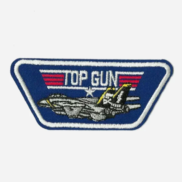 Top Gun Fighter Blue Embroidery Patch