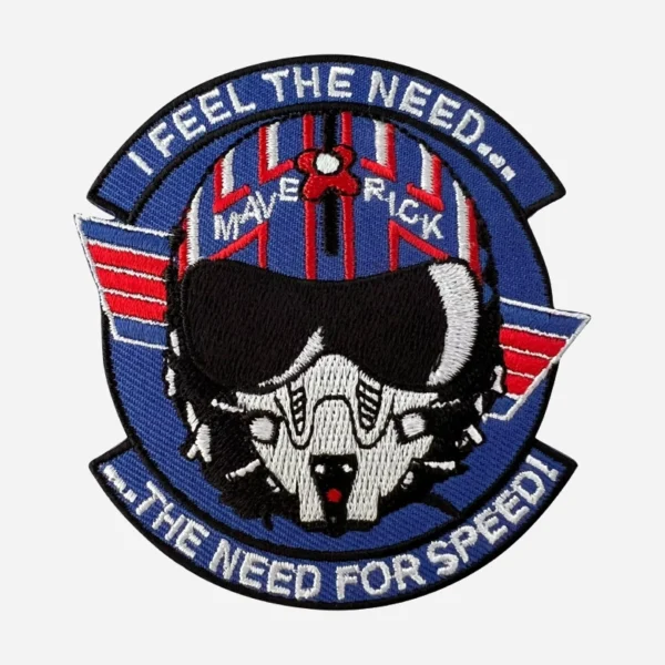 Top Gun Maverick Pilot Fancy Blue Embroidery Patch