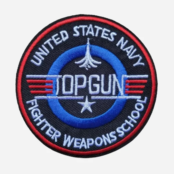 Top Gun US Navy Fighter Blue Embroidery Patch