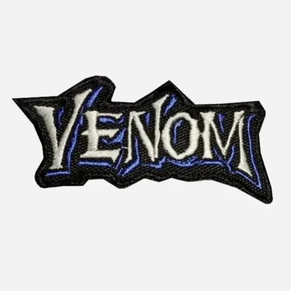 Venom Letter Black Logo Embroidery Patch