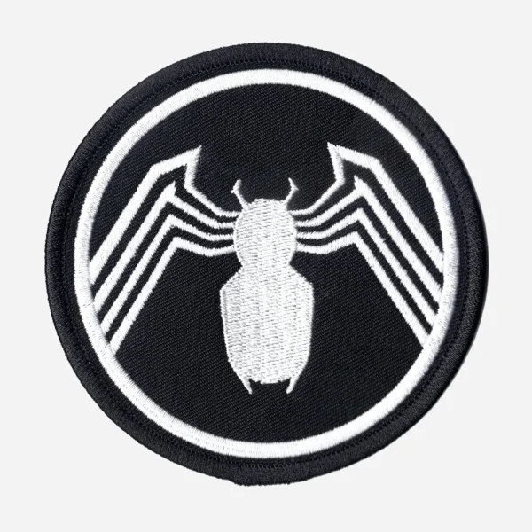 Venom Marvel Comics Round Black Logo Embroidery Patch