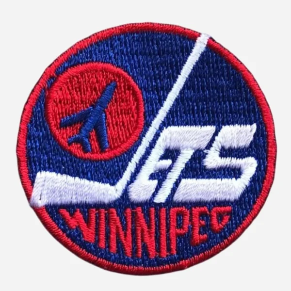 Winnipeg Jets 1980'S Round Navy Embroidery Patch