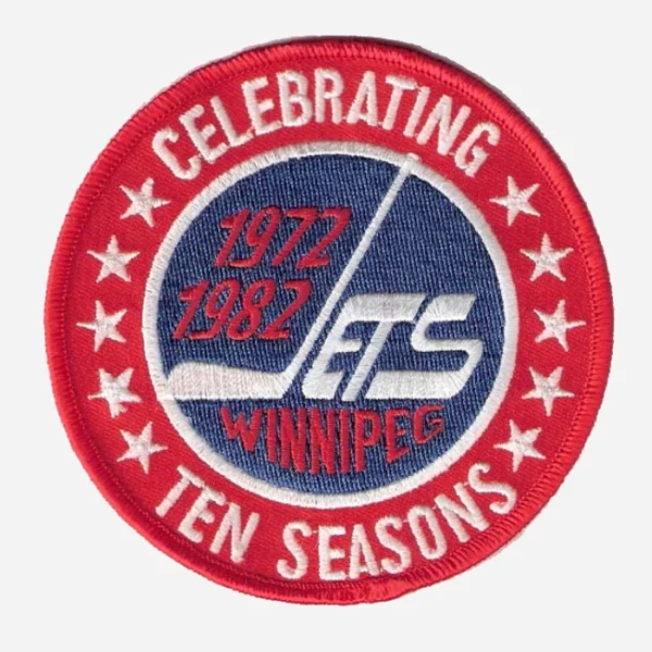 Winnipeg Jets 1981-82 Red Embroidery Patch