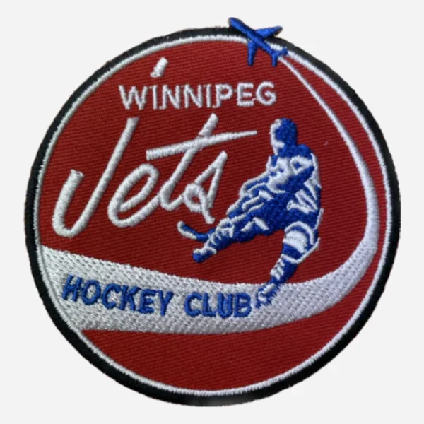 Winnipeg Jets Vintage WHA Team Logo Red Embroidery Patch